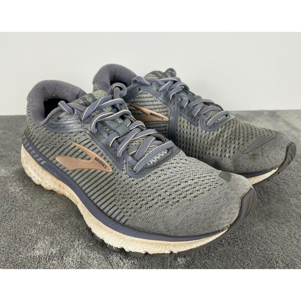 Brooks Shoes Womens Size 9 Adrenaline GTS 20 Grey‎ Training Sneakers